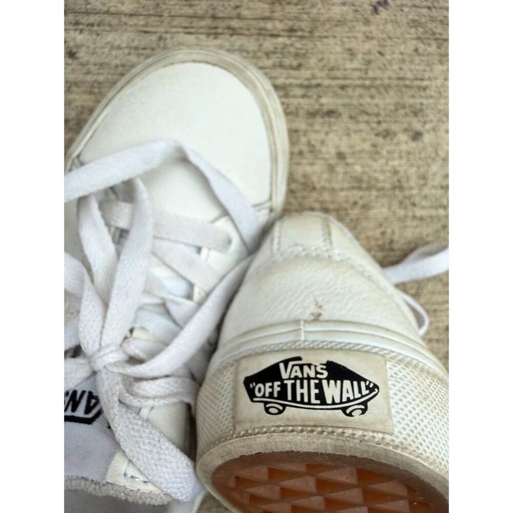 Vans Kids' Seldan sneakers all-white leather Low Top - Picture 5 of 6